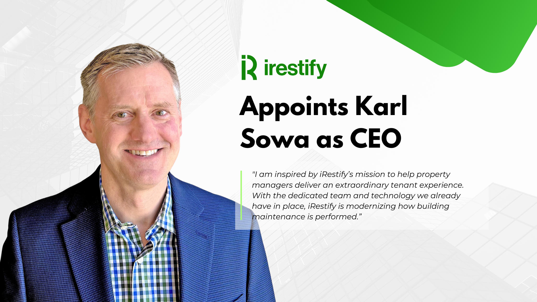 Karl Sowa CEO iRestify